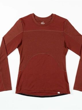WILD RYE SANDIA BIKE SHIRT. WOOL INSERTS. MAHOGANY.6